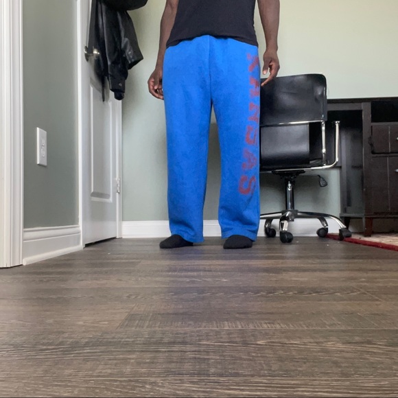 Light blue Jansport Kansas Jayhawks Sweatpants (XL , Lightly used) - Picture 3 of 4